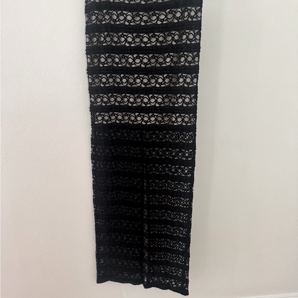 Black Lace Maxi Skirt